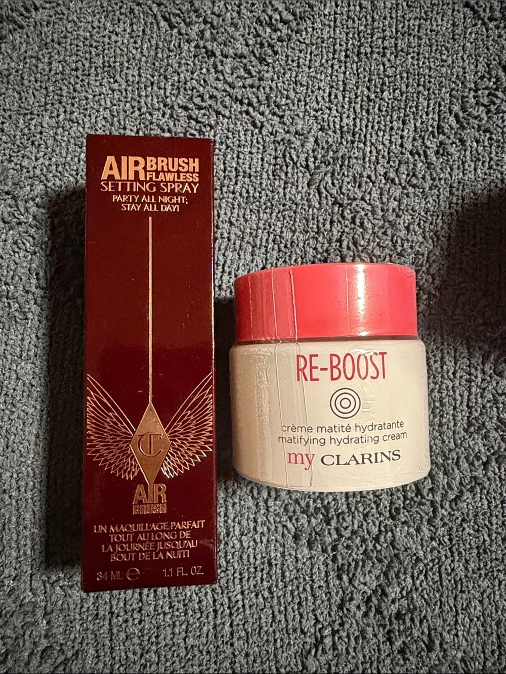 Makeup bundle of 3, Laura mercier, charlotte tilbury, my Clarins